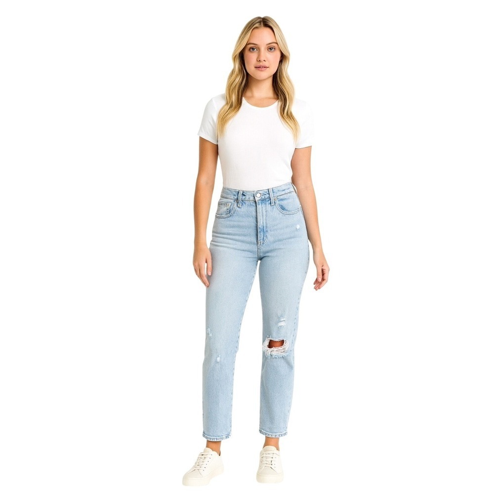 Abercrombie & Fitch The Mom High Rise Curve Love Jeans Size 27/4R Y2K